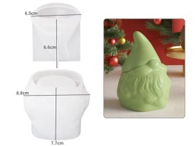 Molde silicona porta vela con tapa